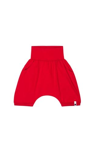 SHO0118_bawełniane shorty dzieciecie_czerwone-min