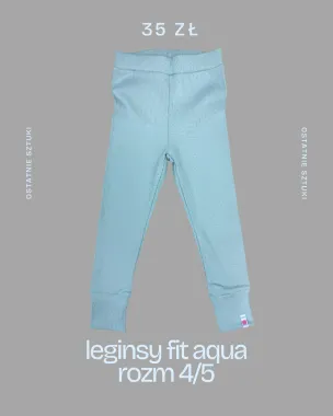 LEGGINSY FIT - AQUA 4/5