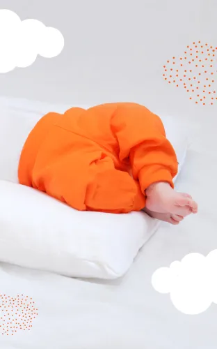 SPONB13_spodnie new born_POMARAŃCZ_0