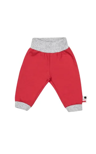SPONB1801_spodnie new born_CZERWONE_NA_ROK_CAŁY_1