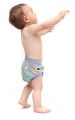 baby bloomers - spodenki na lato - zakryj pampera - popie w neonowe grochy - 1